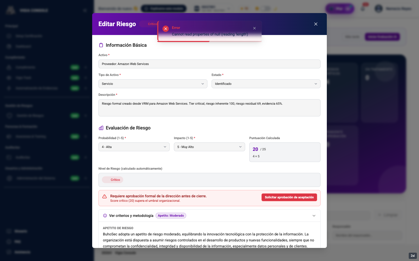 Criterios firmados embebidos